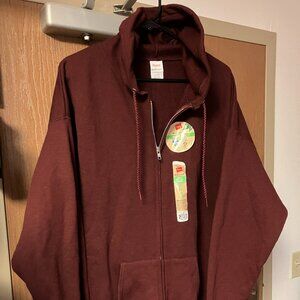 Hanes EcoSmart, Men's Zip-up Hoodie w/ Front Pocket. XL/TG/XG. NWT.